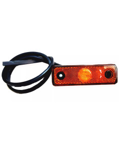 Fanale posizione laterale arancio singolo a led per rimorchi