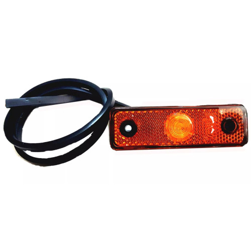 Fanale posizione laterale arancio singolo a led per rimorchi