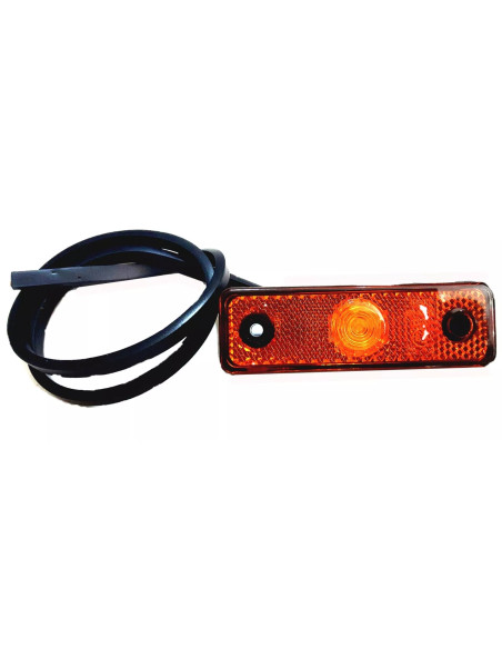 Fanale posizione laterale arancio singolo a led per rimorchi