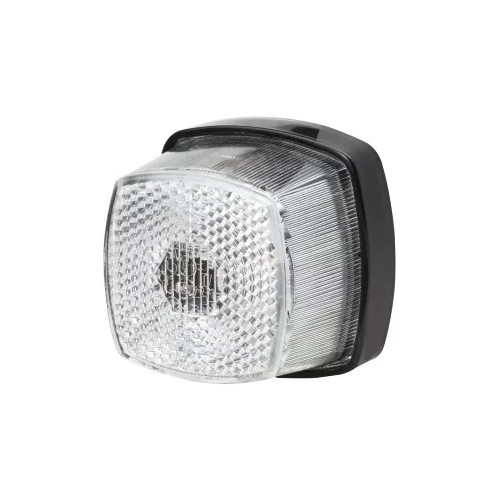 Fanale posizione anteriore bianco singolo Ellebi LBW600 per rimorchi