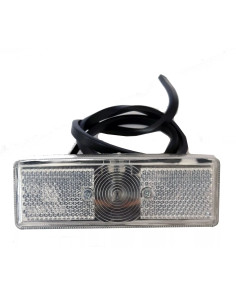 Fanale posizione anteriore bianco singolo a lampada per rimorchi