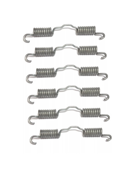Kit 6 molle ceppi freno ganasce per rimorchi GSM 135 superiore