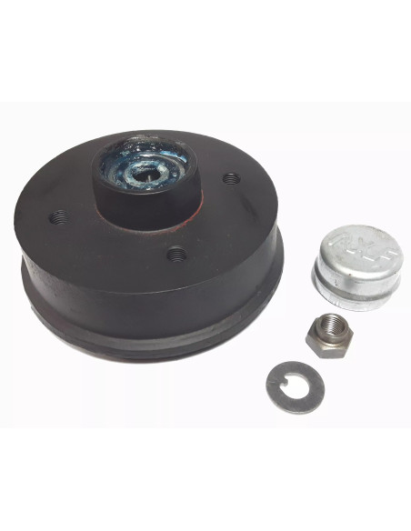 Tamburo freno singolo 135/135 con cuscinetto per rimorchi GSM