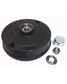 Tamburo freno singolo con cuscinetto per rimorchi Ellebi MFR85/2-MFR186 LB