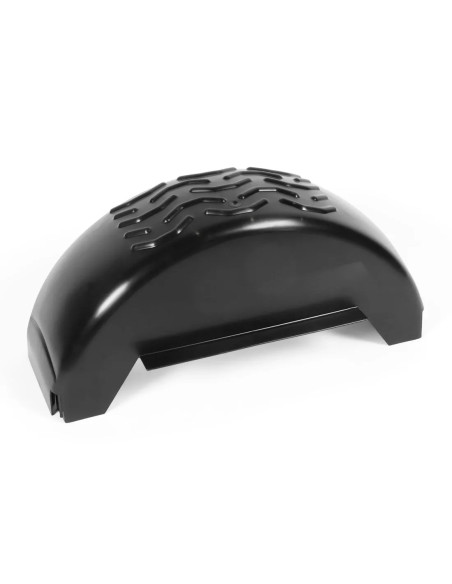 Parafango destro nero 240mm con flap laterale per rimorchi
