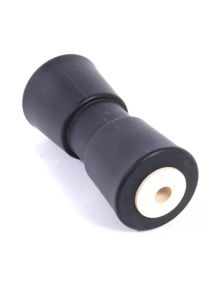 Rullo centrale nero perno 18mm per rimorchi - 00017