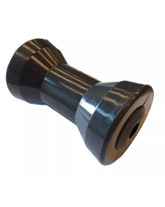 Rullo centrale grigio-nero perno 20mm per rimorchi