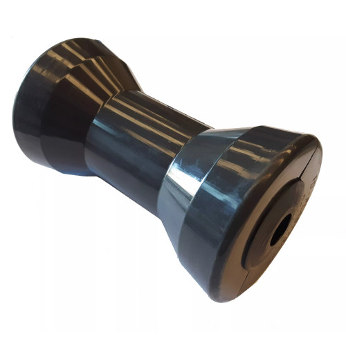 Rullo centrale grigio-nero perno 20mm per rimorchi