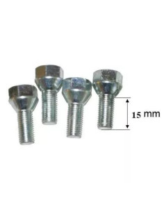 Kit 4 bulloni conici per cerchio rimorchio M12x1.5 15mm 300199003