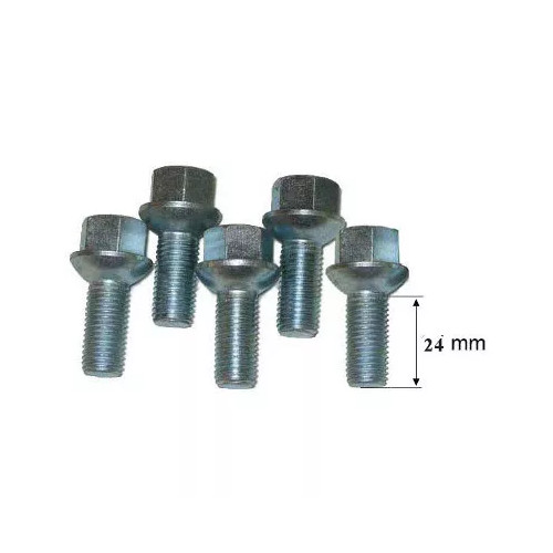 Kit 5 bulloni sferici per cerchio rimorchio M12x1.5 24mm 900199108