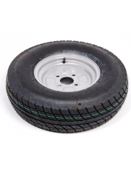 Ruota con pneumatico 5.00-10'' 4X100 per rimorchi