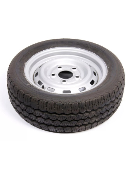 Ruota con pneumatico 155 R13RF 5X112 per rimorchi