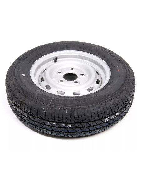 Ruota con pneumatico 155 R13 5X112 per rimorchi