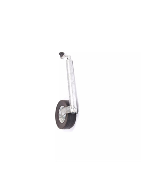 Ruotino telescopico con gambo D.48 225x75 con vite per rimorchi