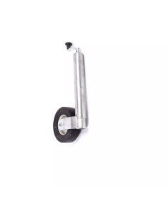 Ruotino telescopico con gambo D.60 230x65 con vite per rimorchi