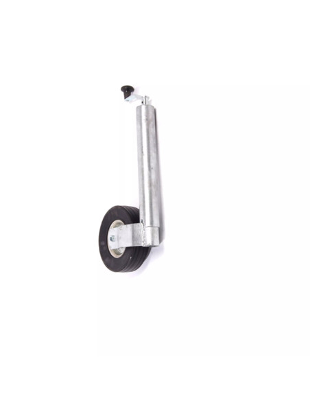 Ruotino telescopico con gambo D.60 230x65 con vite per rimorchi