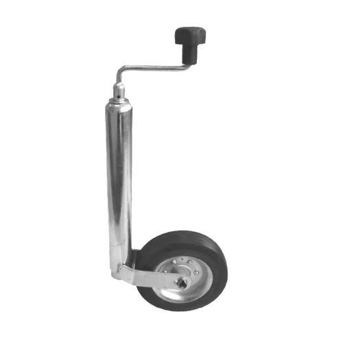 Ruotino telescopico con gambo D.48 200x50 con vite per rimorchi