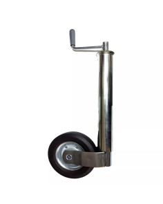 Ruotino telescopico con gambo D.57 200x55 con vite per rimorchi
