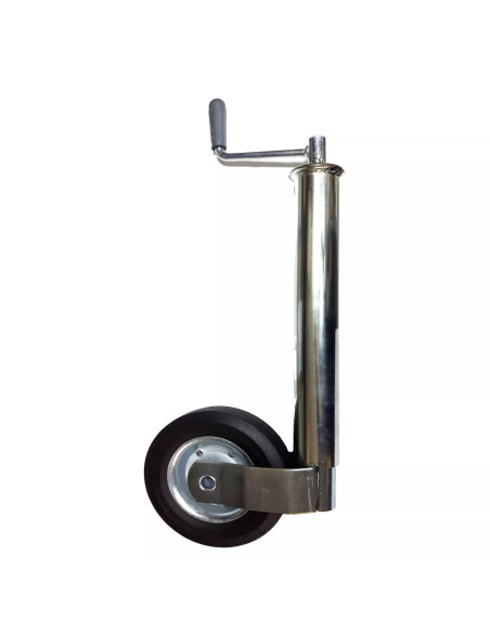 Ruotino telescopico con gambo D.57 200x55 con vite per rimorchi