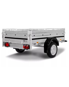 Telo copertina pari sponde grigio 1240x2130mm per rimorchi Ellebi 1205-1203