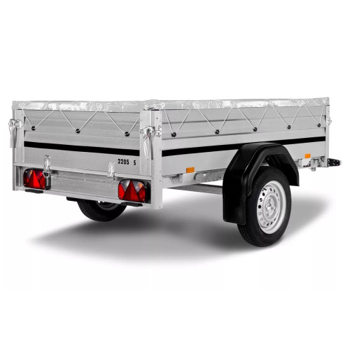 Telo copertina pari sponde grigio 1240x2130mm per rimorchi Ellebi 1205-1203
