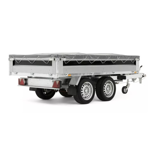 Telo copertina pari sponde grigio 1500x2650mm per rimorchi Ellebi 4260