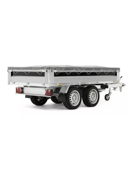 Telo copertina pari sponde grigio 1500x2650mm per rimorchi Ellebi 4260
