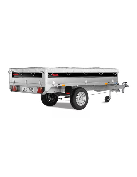 Telo copertina pari sponde grigio 1750x3150mm per rimorchi Ellebi 4310