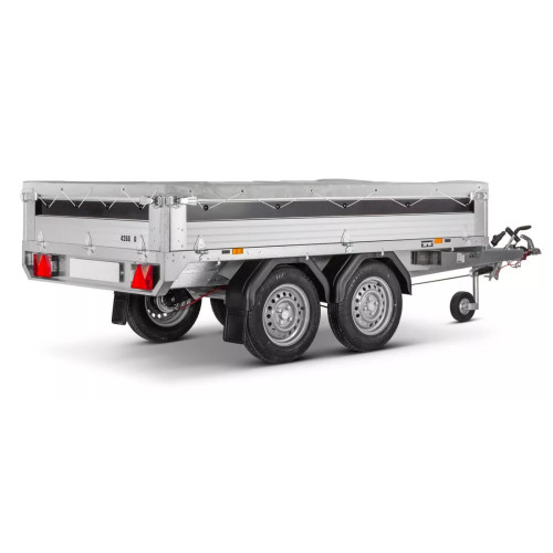 Telo copertina pari sponde grigio 1530x2600mm per rimorchi Ellebi 2260W