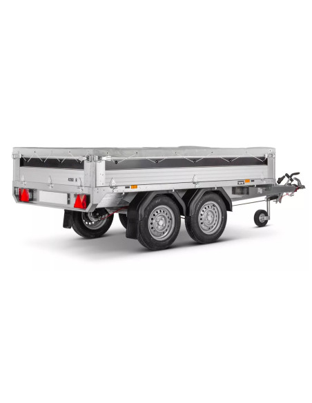 Telo copertina pari sponde grigio 1530x2600mm per rimorchi Ellebi 2260W