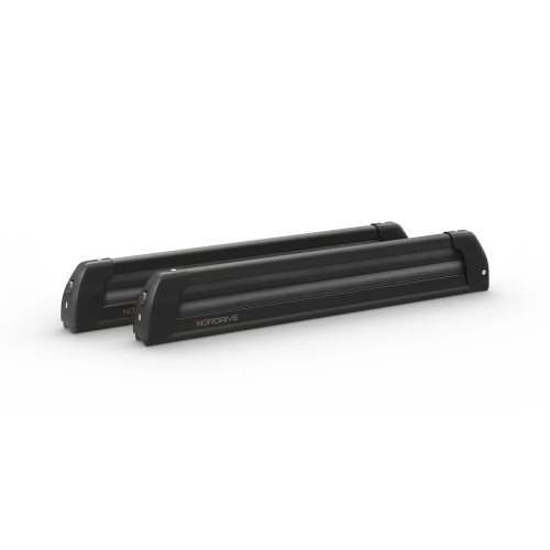Portasci e Snowboard PS-60 Scorrevole in alluminio nero per barre 6 sci o 4 snow