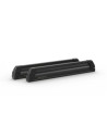 Portasci e Snowboard PS-60 Scorrevole in alluminio nero per barre 6 sci o 4 snow