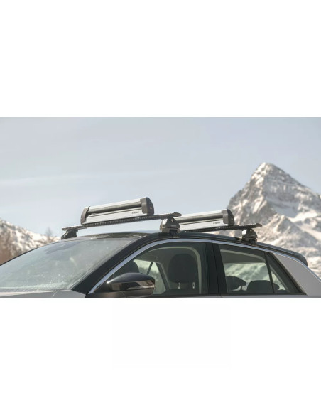 Portasci e Snowboard PS-60 Scorrevole in alluminio per barre 6 sci o 4 snow