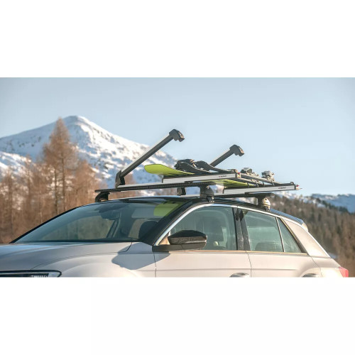 Portasci e Snowboard PS-60 Scorrevole in alluminio per barre 6 sci o 4 snow