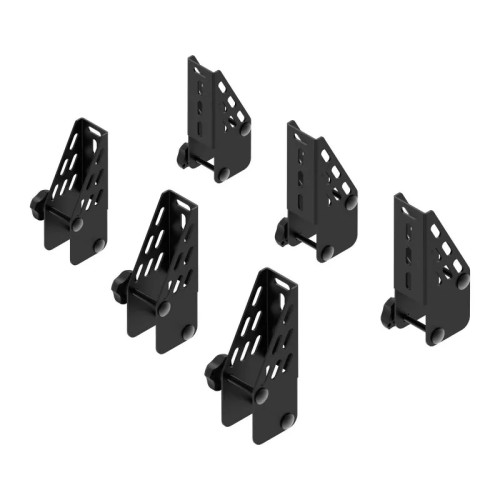 Kit 6 fermacarichi 10cm per barre portatutto Cruz Xpro acciaio