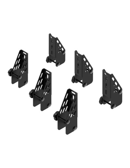 Kit 6 fermacarichi 10cm per barre portatutto Cruz Xpro acciaio