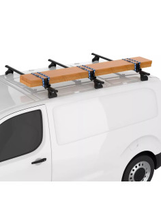 Kit 6 fermacarichi 10cm per barre portatutto Cruz Xpro acciaio 2
