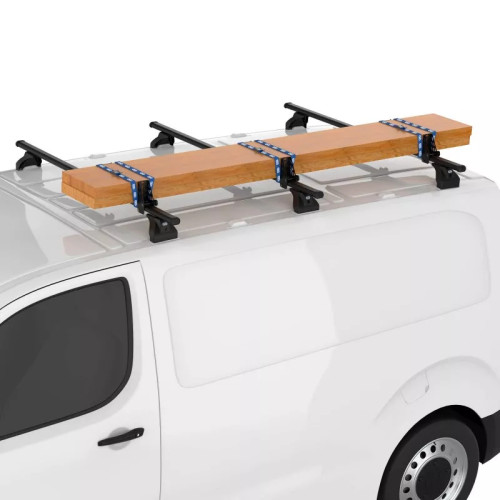 Kit 6 fermacarichi 10cm per barre portatutto Cruz Xpro acciaio