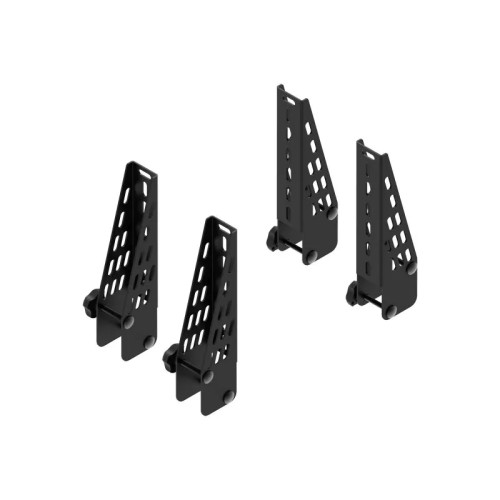 Kit 4 fermacarichi 18cm per barre portatutto Cruz Xpro acciaio
