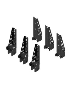 Kit 6 fermacarichi 18cm per barre portatutto Cruz Xpro acciaio