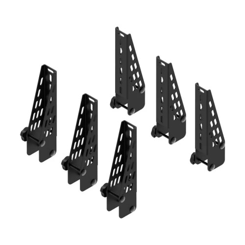 Kit 6 fermacarichi 18cm per barre portatutto Cruz Xpro acciaio