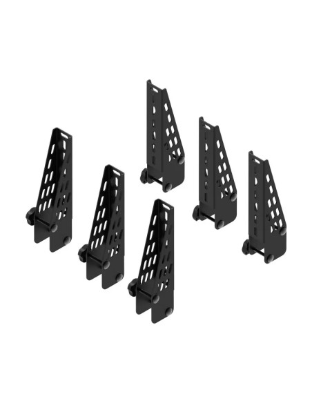 Kit 6 fermacarichi 18cm per barre portatutto Cruz Xpro acciaio