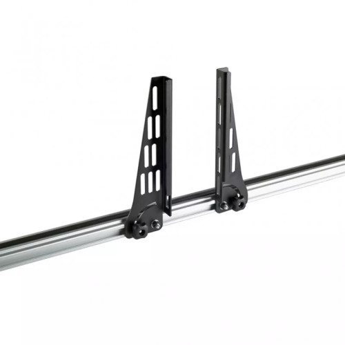 Kit 2 fermacarichi pieghevoli 25cm per barre portatutto Cruz Cargo AF alluminio