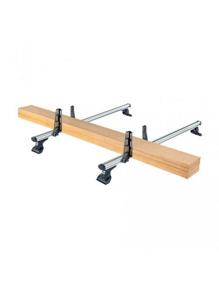 Kit 2 fermacarichi pieghevoli 18cm per barre portatutto Cruz Cargo AF alluminio