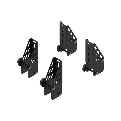Kit 4 fermacarichi 10cm per barre portatutto Cruz Xpro acciaio