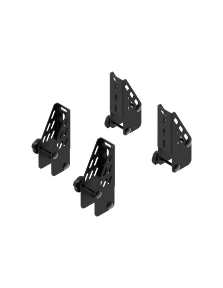 Kit 4 fermacarichi 10cm per barre portatutto Cruz Xpro acciaio