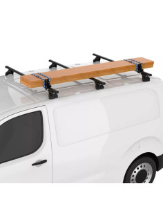Kit 4 fermacarichi 10cm per barre portatutto Cruz Xpro acciaio 2