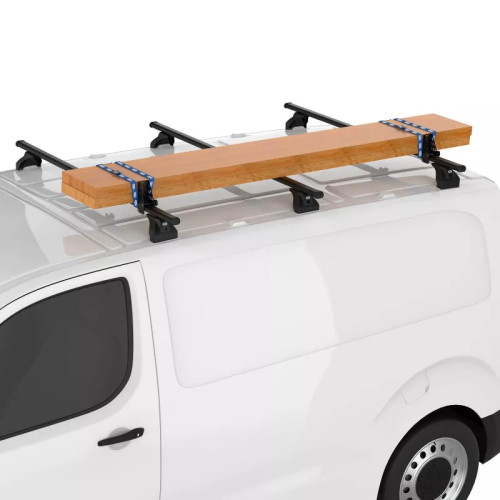 Kit 4 fermacarichi 10cm per barre portatutto Cruz Xpro acciaio