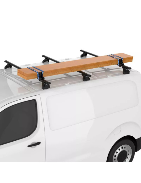 Kit 4 fermacarichi 10cm per barre portatutto Cruz Xpro acciaio