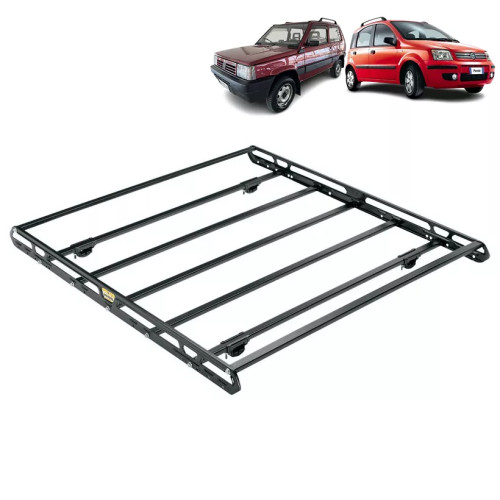 Bagagliera cestello Sigma 104x124cm per Fiat Panda con corrimano 1994-2012